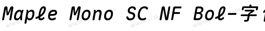 Maple Mono SC NF Bol字体转换